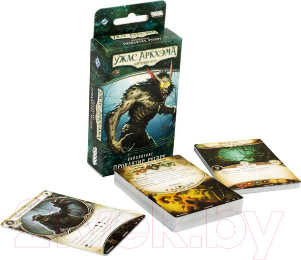 Изображение товара Дополнение к настольной игре Мир Хобби Ужас Аркхэма. Карточная игра: Проклятие ругару / 915127