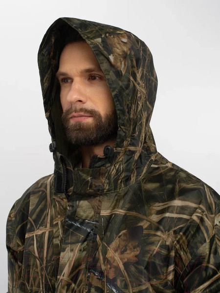 Изображение товара Костюм для охоты и рыбалки Huntsman Шторм Таффета PVC Камыш (48-50/176)
