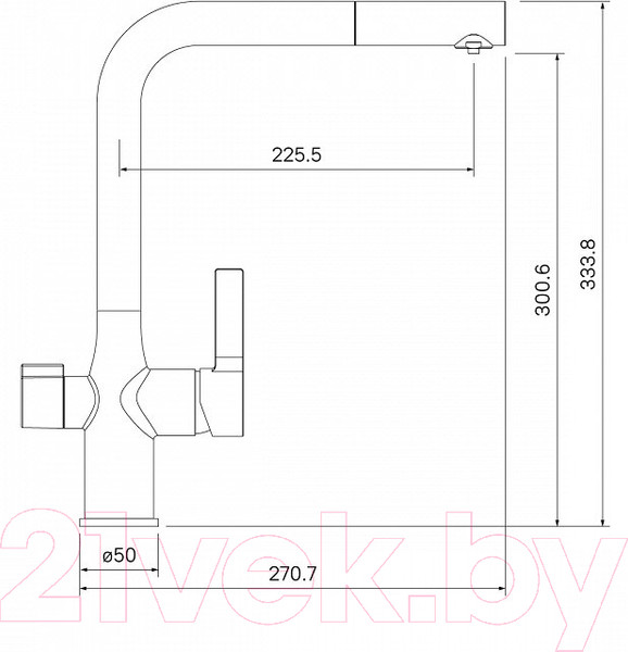 Изображение товара Смеситель IDDIS Pure PURSBFLi05
