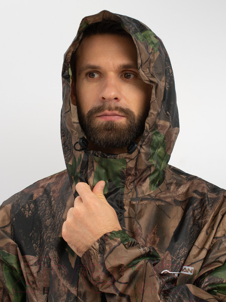Изображение товара Костюм для охоты и рыбалки Huntsman Шторм Таффета PVC Лес (56-58/182)