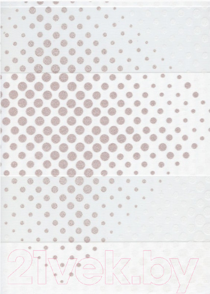 Изображение товара Рулонная штора Delfa Сантайм День Ночь Бола СРШ-01МК 42011 (62x160, белый/розовый)