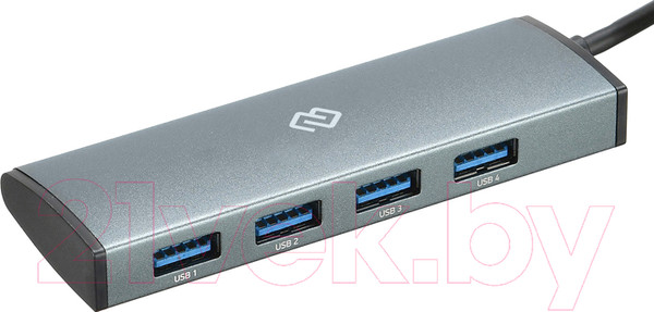 Изображение товара USB-хаб Digma HUB-4U3.0-UC-G (серый)
