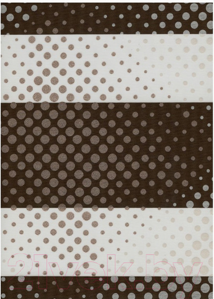 Изображение товара Рулонная штора Delfa Сантайм День Ночь Бола СРШ-01МК 42007 (81x160, шоколад)