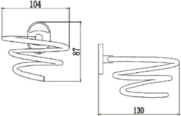 Изображение товара Держатель для фена РМС A1023-1