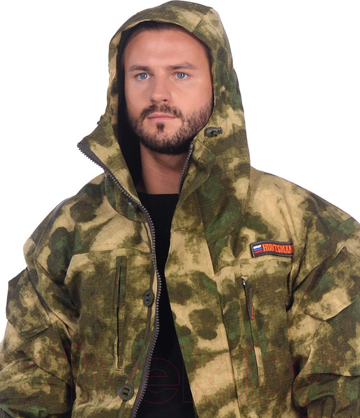 Изображение товара Костюм для охоты и рыбалки Huntsman Горка-V Смесовая Рип-Стоп Малахит (52-54/182)