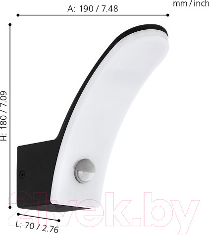 Изображение товара Бра уличное Eglo Fiumicino 98149