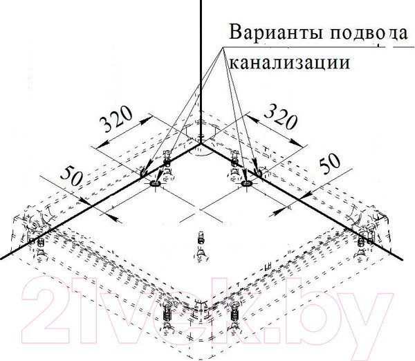 Изображение товара Душевой поддон Radomir 90 / 1-11-0-0-0-118