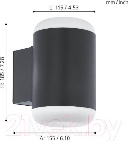 Изображение товара Бра уличное Eglo Merlito 97844