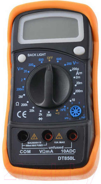 Изображение товара Мультиметр цифровой PROconnect MAS830L / DT850L (13-3021)