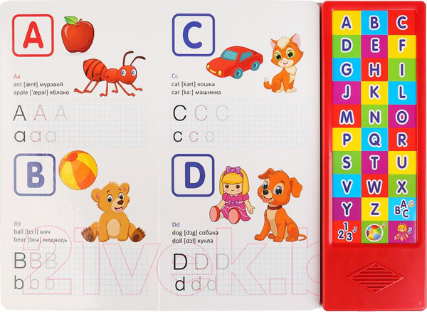 Изображение товара Музыкальная книга Умка Первая английская азбука