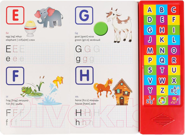 Изображение товара Музыкальная книга Умка Первая английская азбука