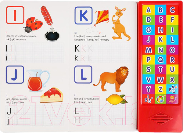 Изображение товара Музыкальная книга Умка Первая английская азбука