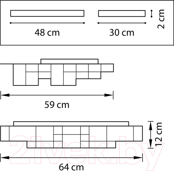 Изображение товара Потолочный светильник Lightstar Favo 750161