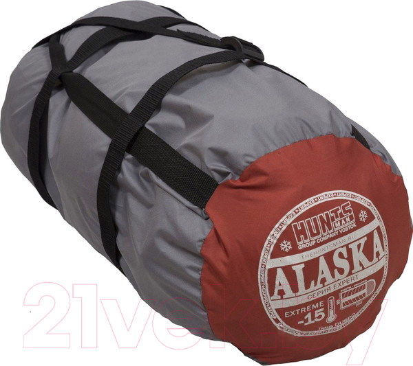 Изображение товара Спальный мешок Huntsman Эксперт Серый/Терракотовый Дюспо (-25°)