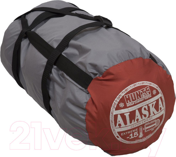 Изображение товара Спальный мешок Huntsman Эксперт Дюспо Серый/Терракотовый (-5°)