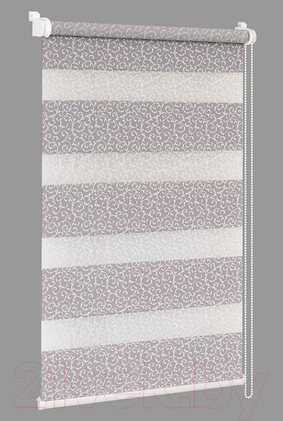 Изображение товара Рулонная штора Delfa Сантайм День Ночь Декор СРШ-01МК 45020 (48x160, арабески)