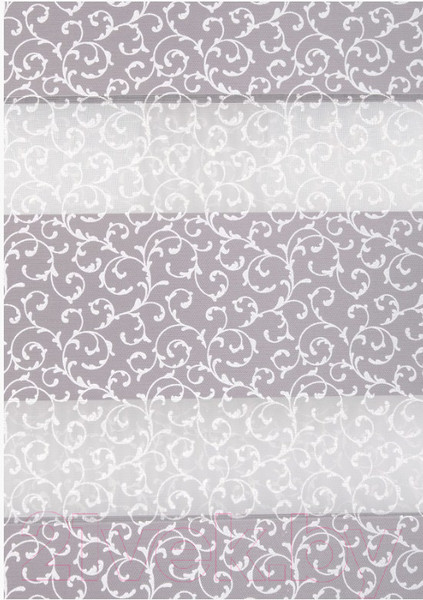 Изображение товара Рулонная штора Delfa Сантайм День Ночь Декор СРШ-01МК 45020 (48x160, арабески)