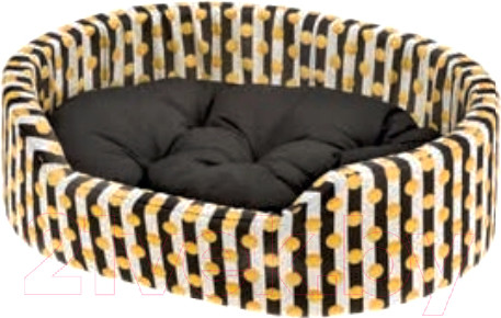 Изображение товара Лежанка для животных Ferplast Dandy 80 Cotone / 82944083 (горох на зебре)
