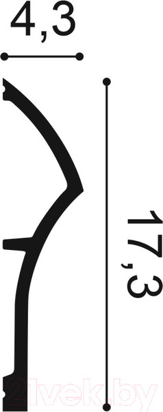 Изображение товара Плинтус Orac Decor SX167