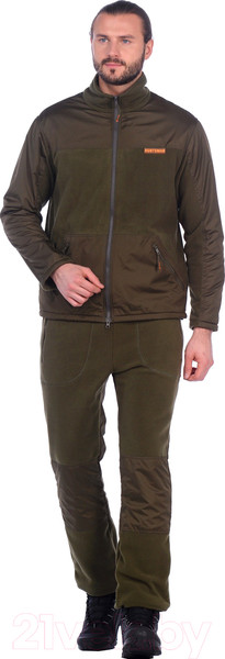 Изображение товара Костюм для охоты и рыбалки Huntsman Пикник-Люкс Хаки Флис (60-62/188)
