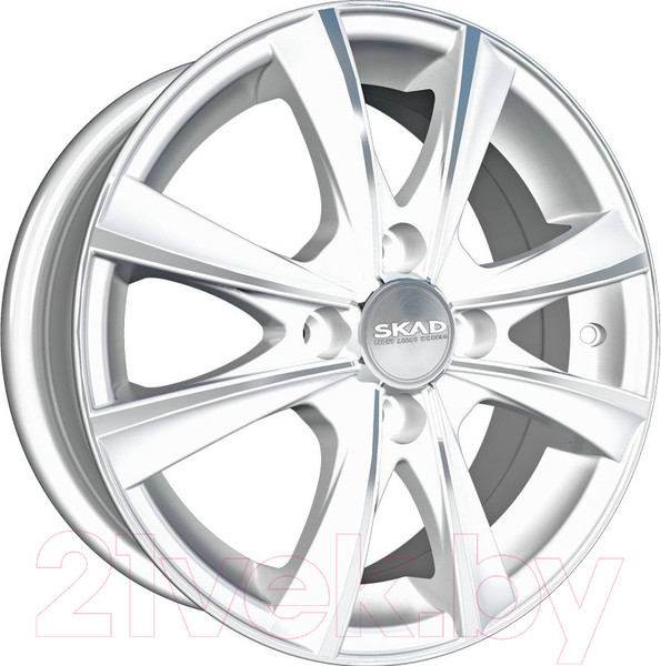Изображение товара Литой диск SKAD Мальта 14x5.5" 4x98мм DIA 58.6мм ET 38мм Алмаз белый