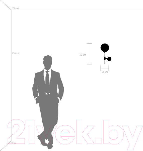 Изображение товара Бра Lightstar Globo 813617