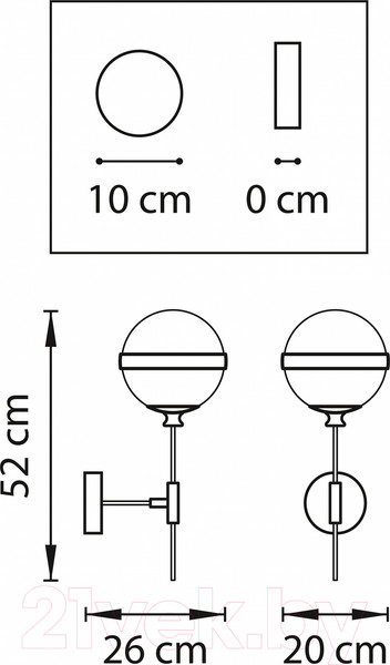 Изображение товара Бра Lightstar Globo 813617