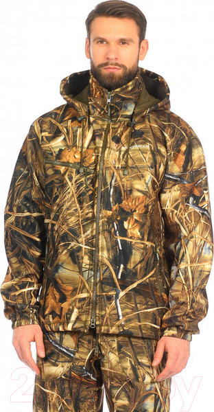 Изображение товара Костюм для охоты и рыбалки Huntsman Никс Люкс Alova windblock Камыш (60-62/188)