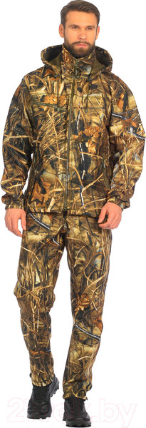 Изображение товара Костюм для охоты и рыбалки Huntsman Никс Люкс Alova windblock Камыш (60-62/188)