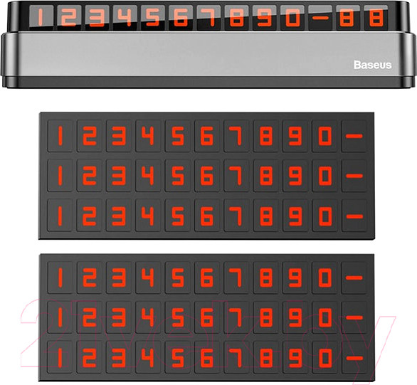 Изображение товара Автовизитка Baseus Moonlight Box ACNUM-B0S (серебристый)
