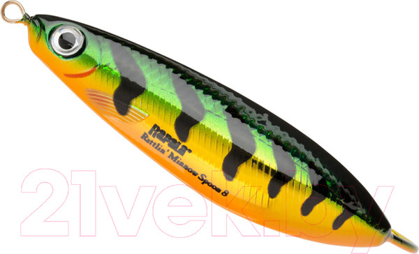 Изображение товара Блесна Rapala Rattlin Minnow Spoon / RMSR08-FLP