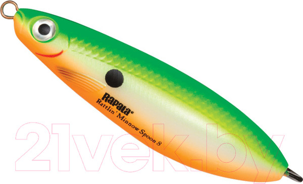 Изображение товара Блесна Rapala Rattlin Minnow Spoon / RMSR08-GSU