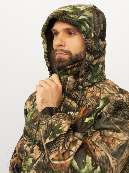 Изображение товара Костюм для охоты и рыбалки Huntsman Никс Люкс Alova windblock Светлый лес (44-46/170)