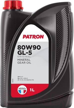 Изображение товара Трансмиссионное масло Patron Original GL5 80W90 (1л)