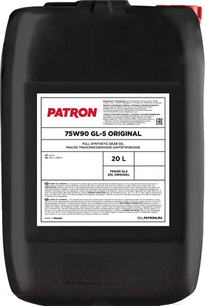 Изображение товара Трансмиссионное масло Patron Original GL5 75W90 (20л)