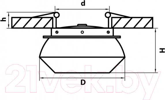Изображение товара Точечный светильник Lightstar Orbe 51307