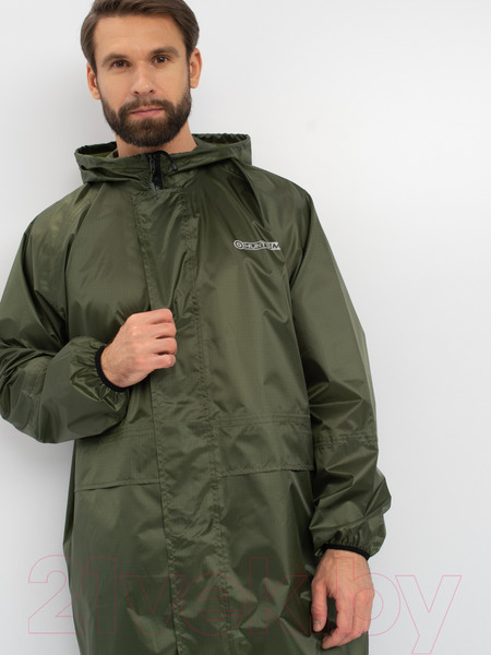 Изображение товара Плащ для охоты и рыбалки Huntsman Зеленый Таффета 44-46/170
