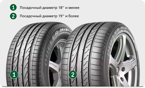 Изображение товара Летняя шина Bridgestone Dueler H/P Sport 235/60R18 103W Audi (только 1 шина)
