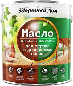 Изображение товара Масло для древесины Лакра Для террас и деревянных полов (750мл, белый)