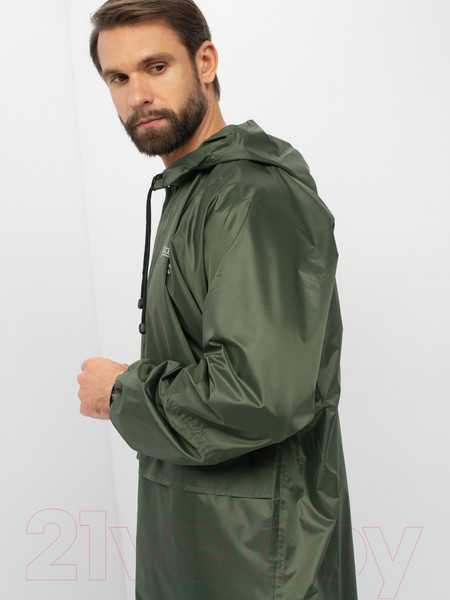 Изображение товара Плащ для охоты и рыбалки Huntsman Зеленый Таффета PVC 44-46 / 170