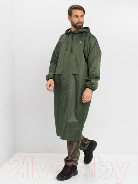 Изображение товара Плащ для охоты и рыбалки Huntsman Зеленый Таффета PVC 60-62/188