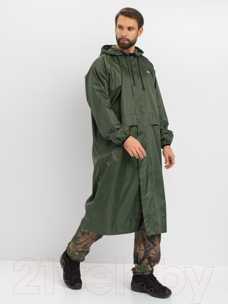 Изображение товара Плащ для охоты и рыбалки Huntsman Зеленый Таффета PVC 60-62/188