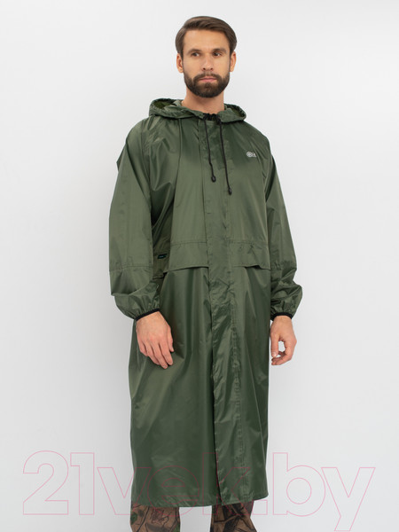 Изображение товара Плащ для охоты и рыбалки Huntsman Зеленый Таффета PVC 60-62/188