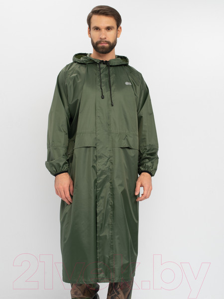 Изображение товара Плащ для охоты и рыбалки Huntsman Зеленый Таффета PVC 60-62/188
