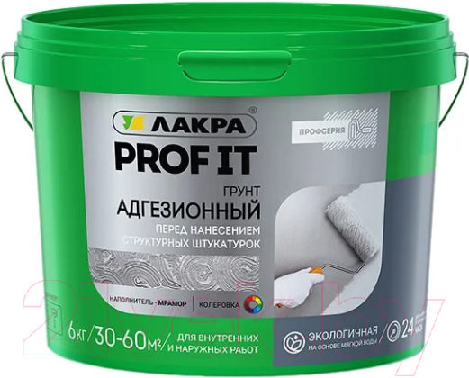 Изображение товара Грунтовка Лакра Prof IT адгезионная (6кг)