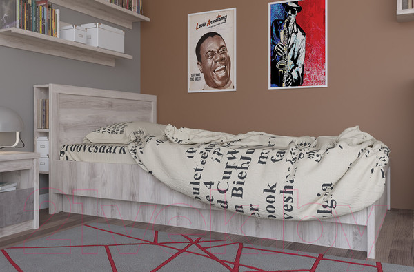 Изображение товара Шкаф Anrex Jazz 3D1SN (каштан найроби/оникс)