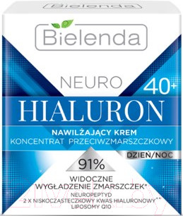 Изображение товара Крем для лица Bielenda Neuro Hialuron увлажняющий 40+ день/ночь (50мл)