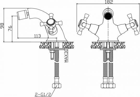 Изображение товара Смеситель AV Engineering AVQNM2-A331-290