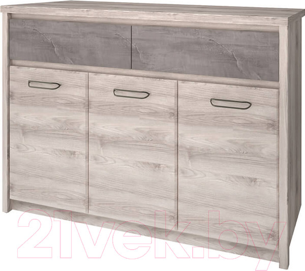 Изображение товара Тумба Anrex Jazz 3D2S (каштан найроби/оникс)