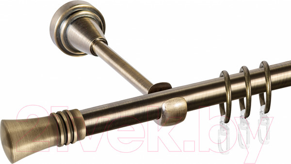 Изображение товара Карниз для штор АС ФОРОС Grace D16Г + наконечники Арига (2м, антик)